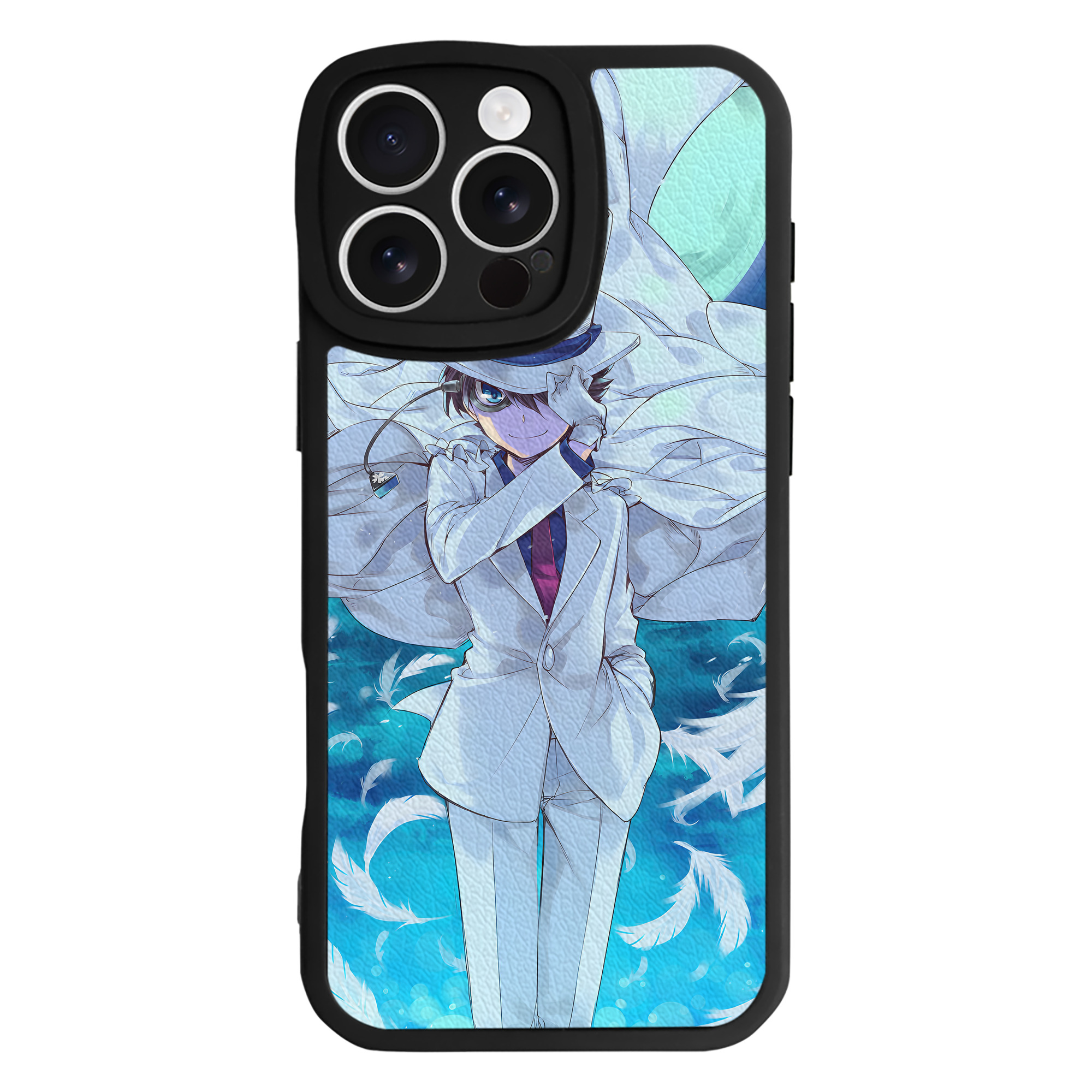 （画像用） 名探偵コナン Detective Conan 【iPhone 16シリーズ対応】シリコンスマホケース（レザー調） 材質：シリコン